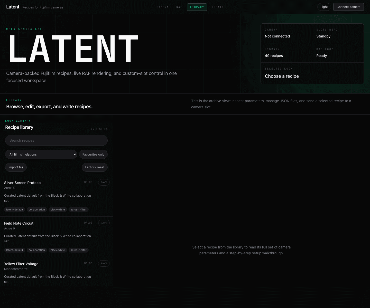 LATENT product view